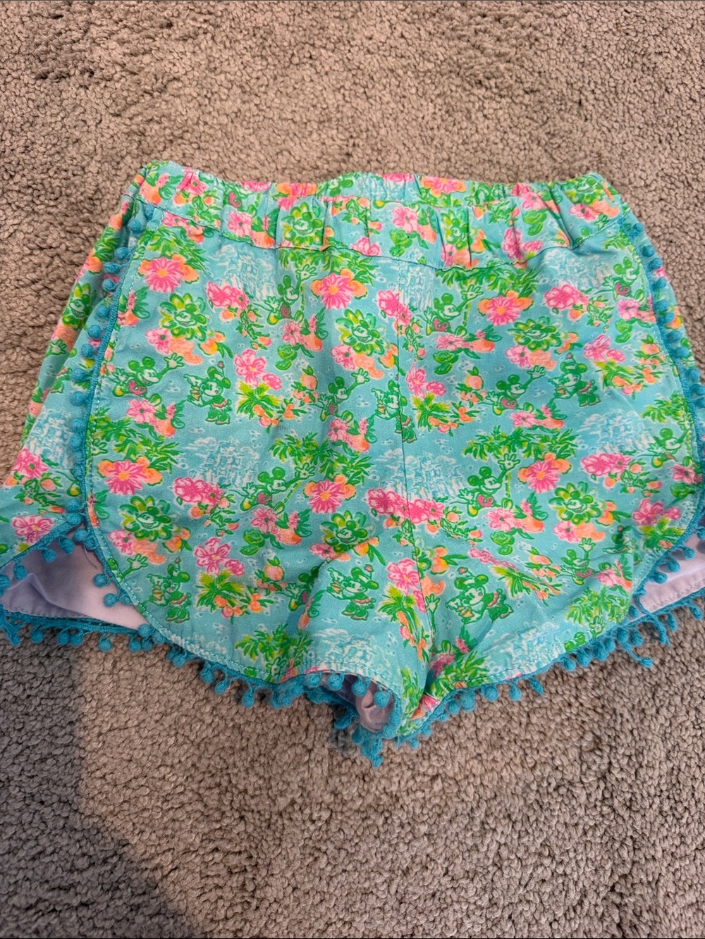 Lilly loves Disney- custom made girls shorts